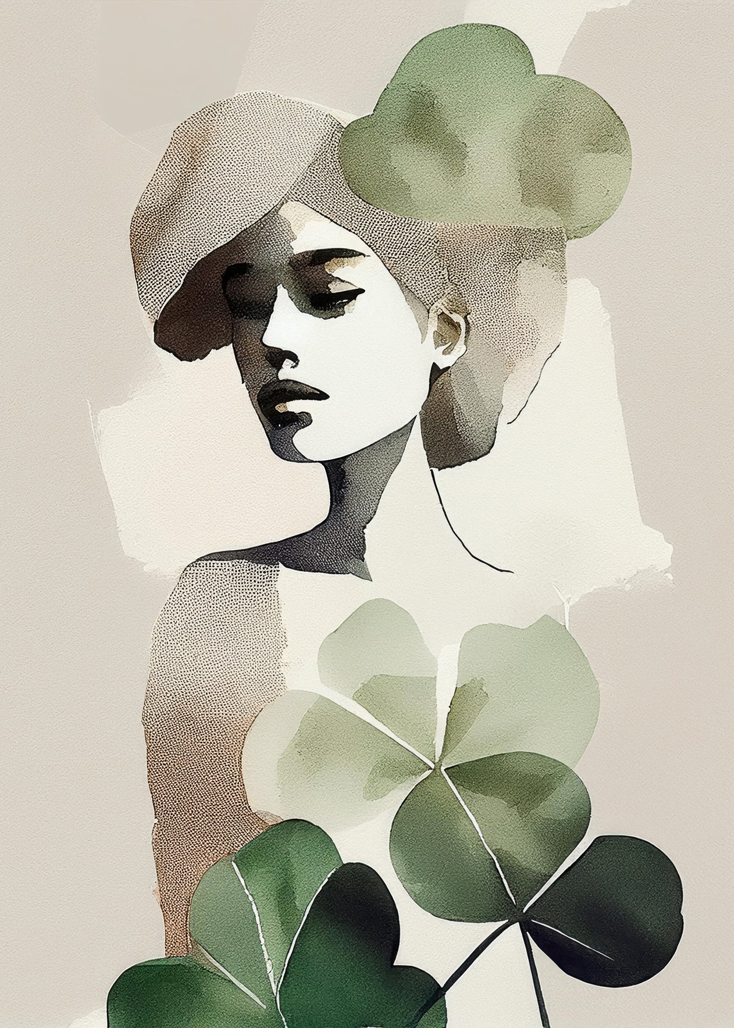 Gröna Posters för att berika hemmet