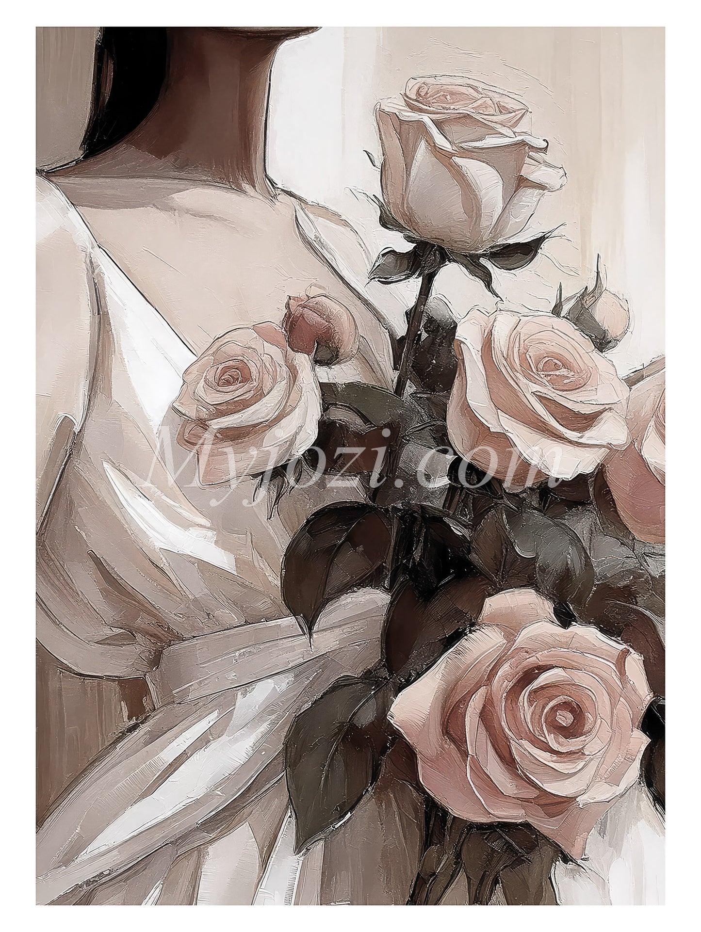 Art Posters - Roses In Elegance