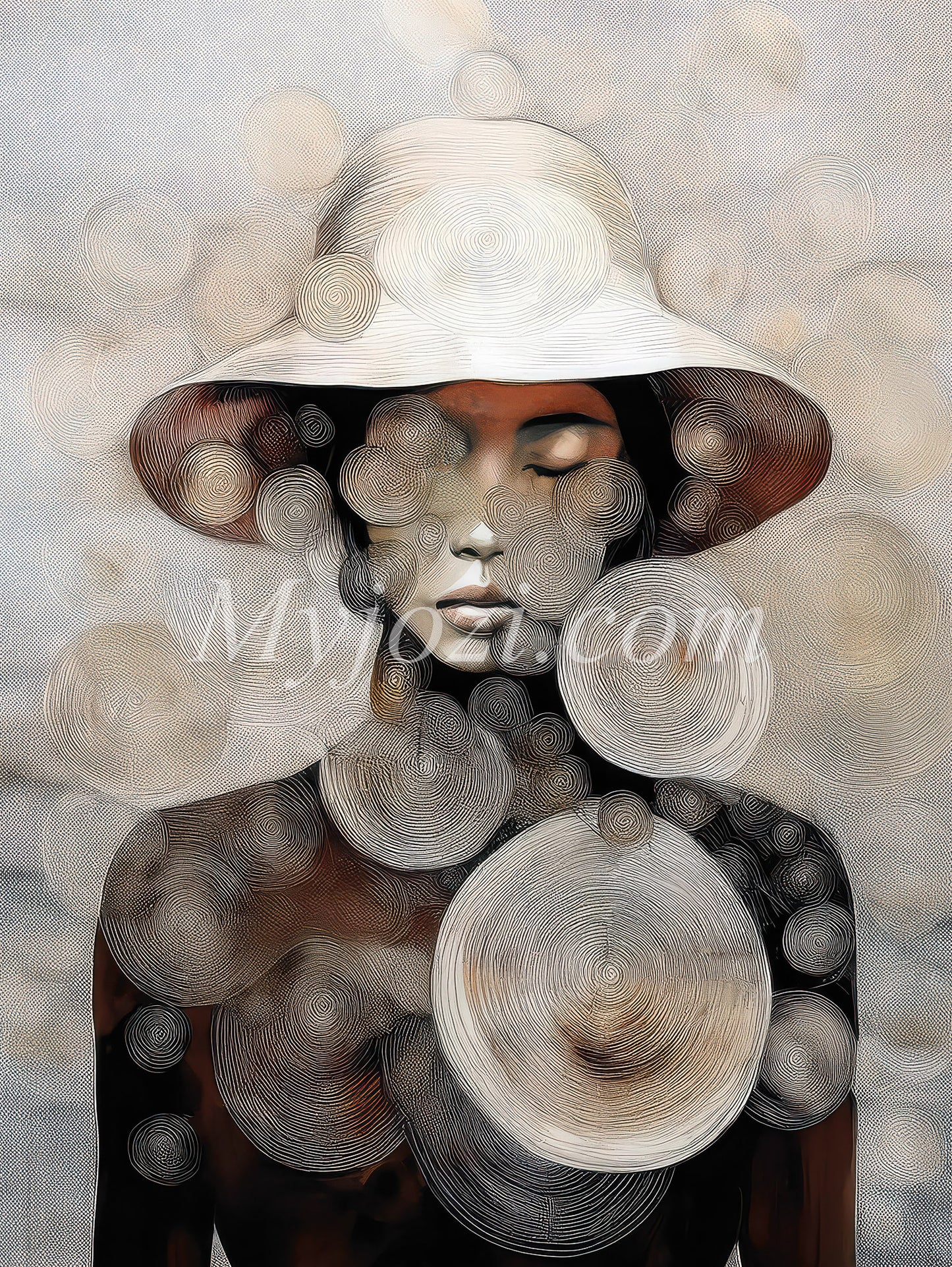 Modern Art Poster - Female Intuition