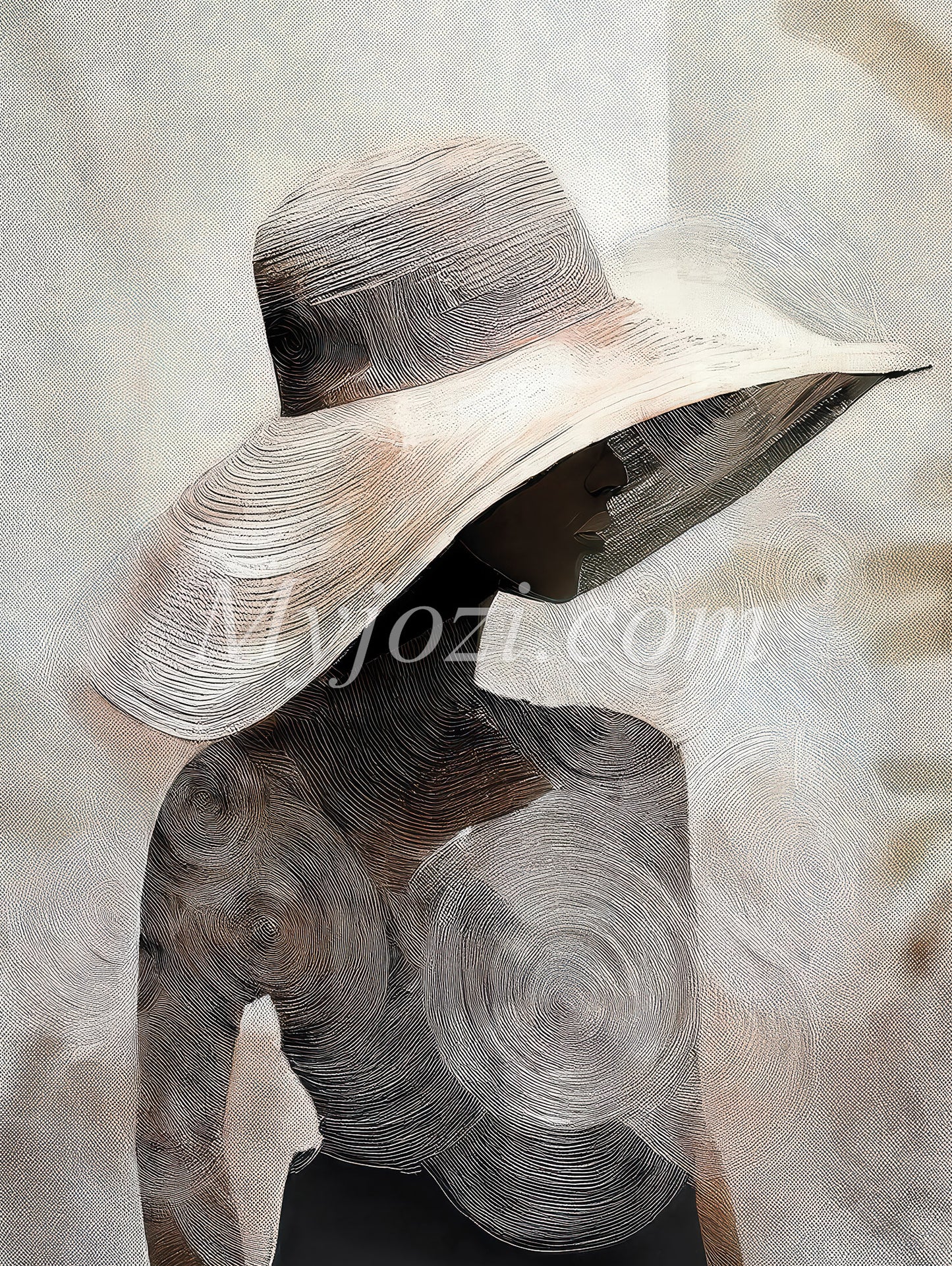 Art Posters - The Woman Behind
