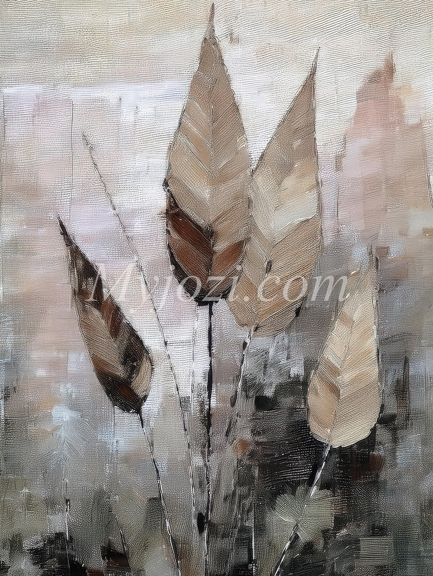 Art Poster - Leaves In The Storm