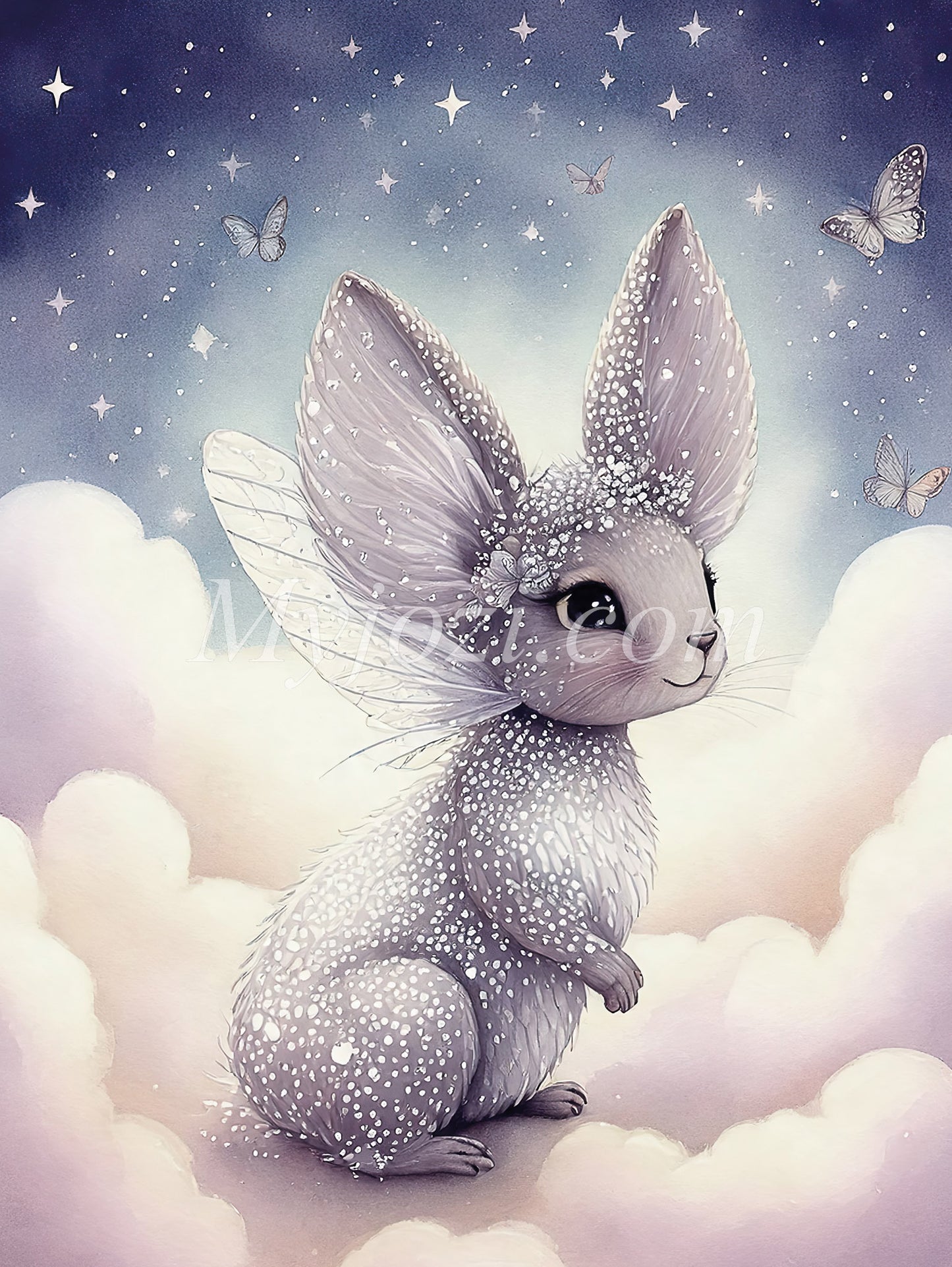 Selia Calolia Bland Molnen - Fantasiposter