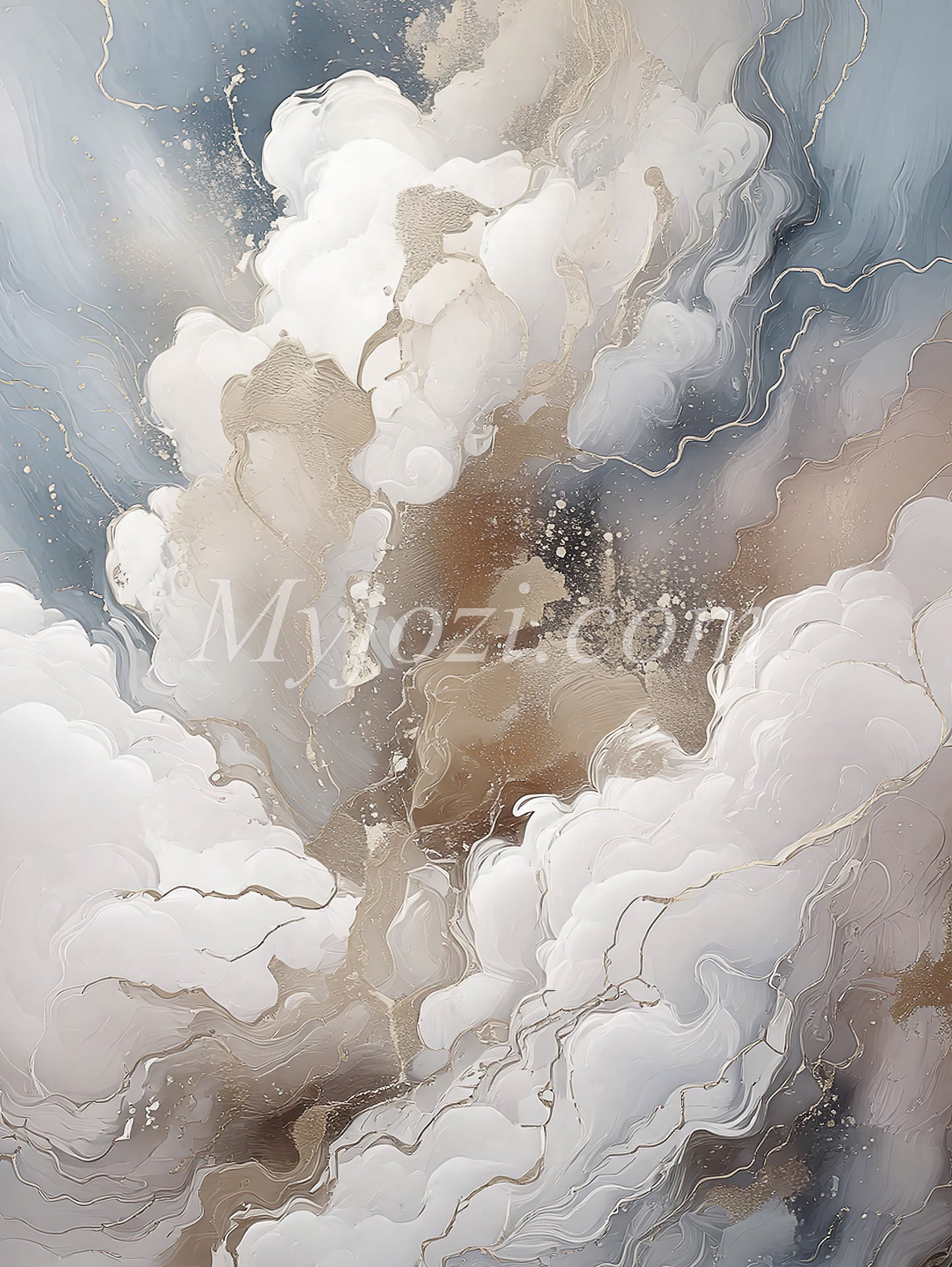 Poster Facusio Liwa - Shaded Clouds