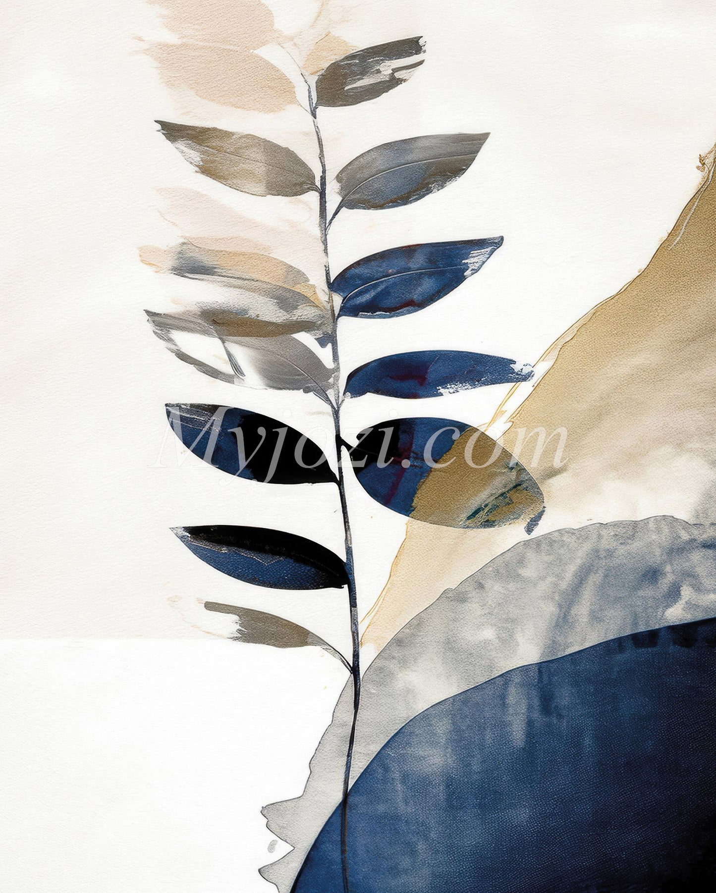 Artistic Blue Poster - The Nature of Modernity