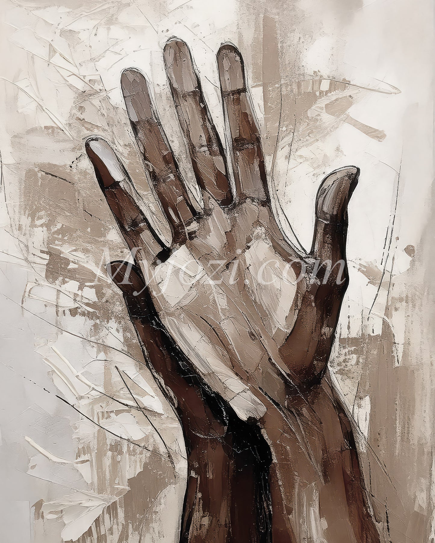 Art Poster - The Hand of Touch