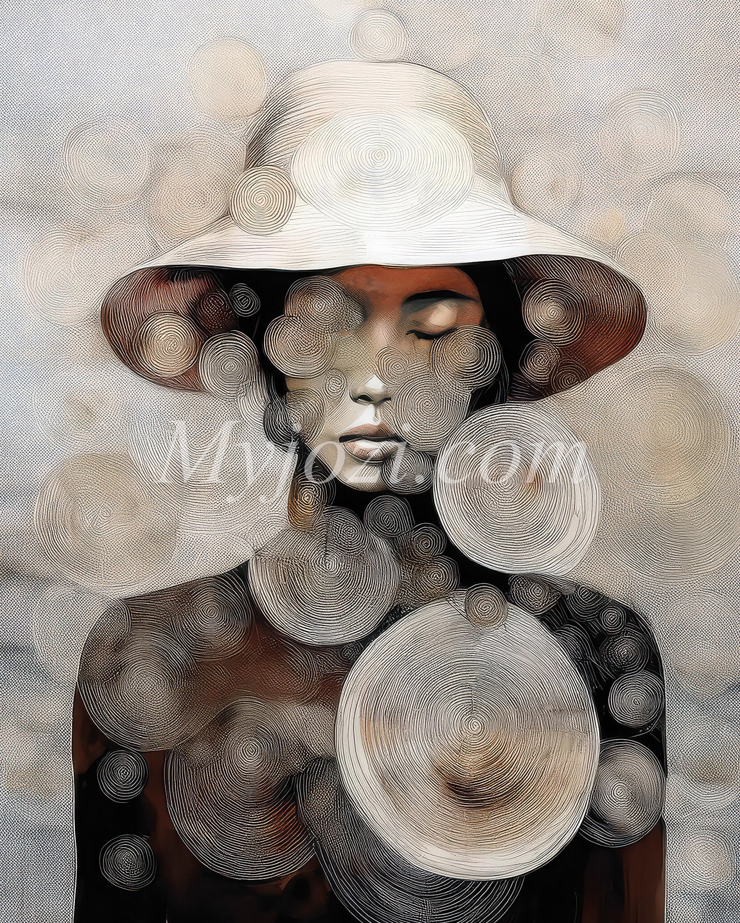 Modern Art Poster - Female Intuition