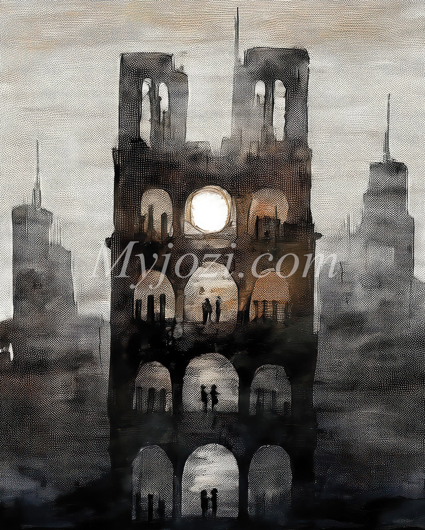 Stadsposter - Notre Dame