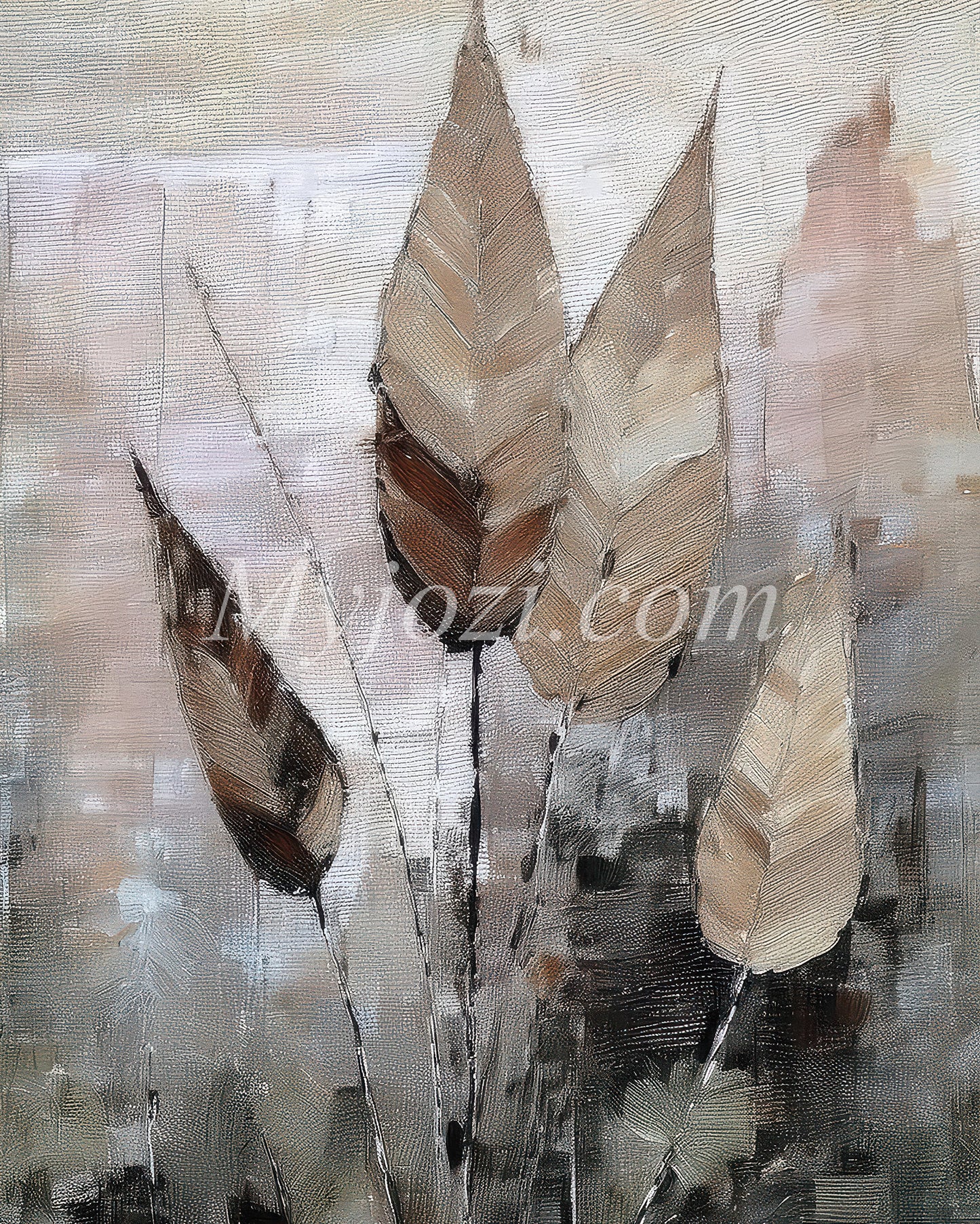 Art Poster - Leaves In The Storm