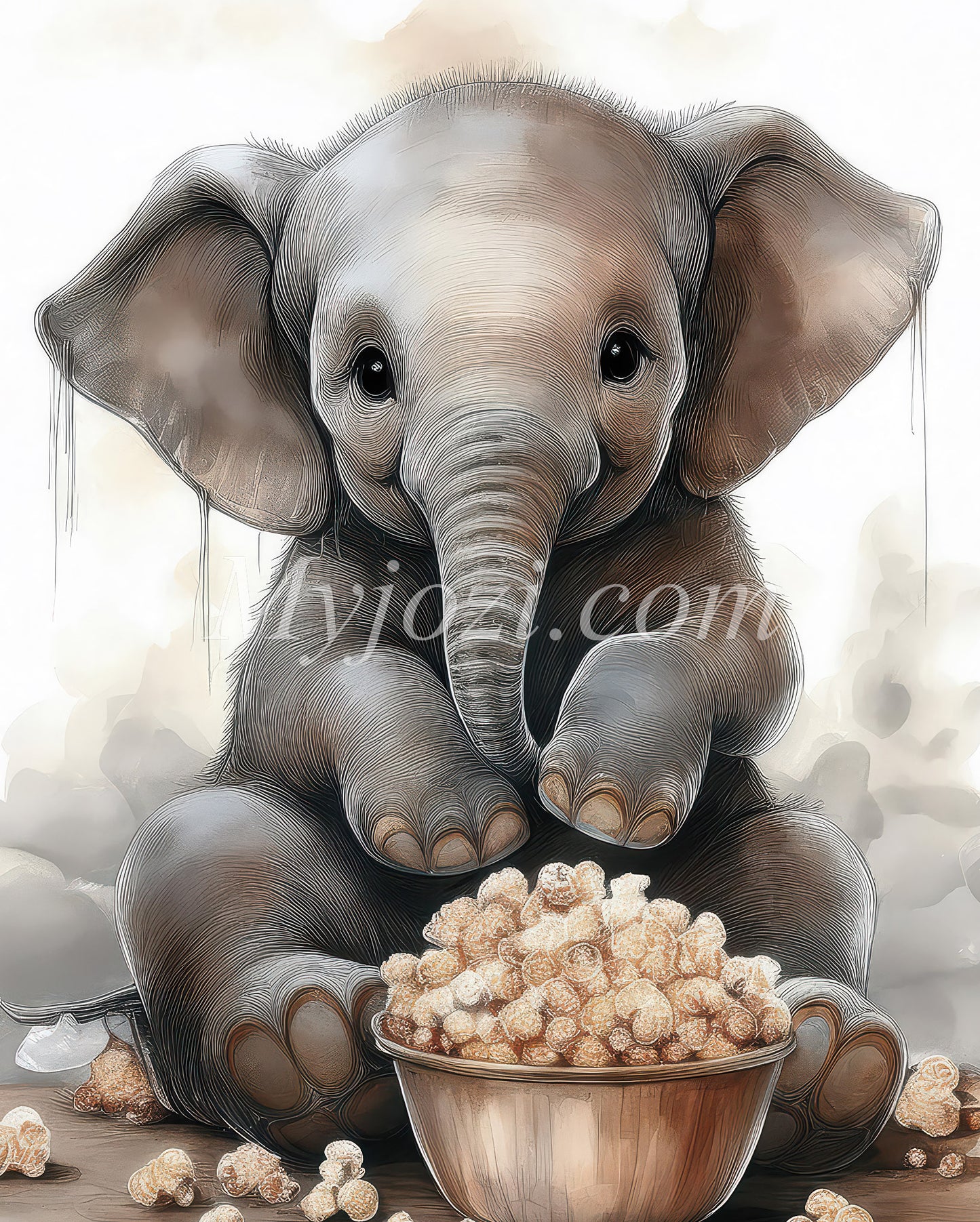 Viggo the Elephant - Children's posters for the nursery