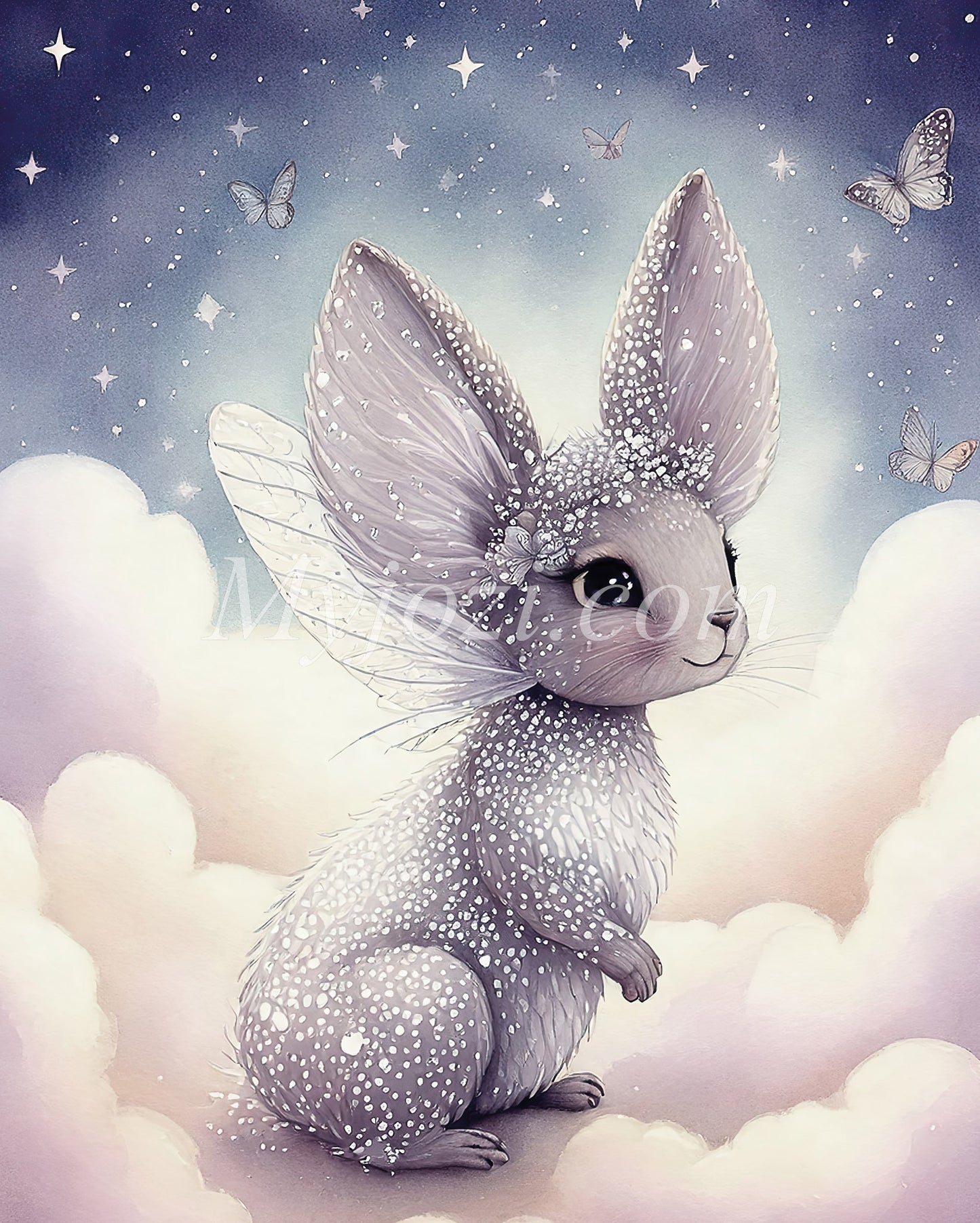 Selia Calolia Bland Molnen - Fantasiposter