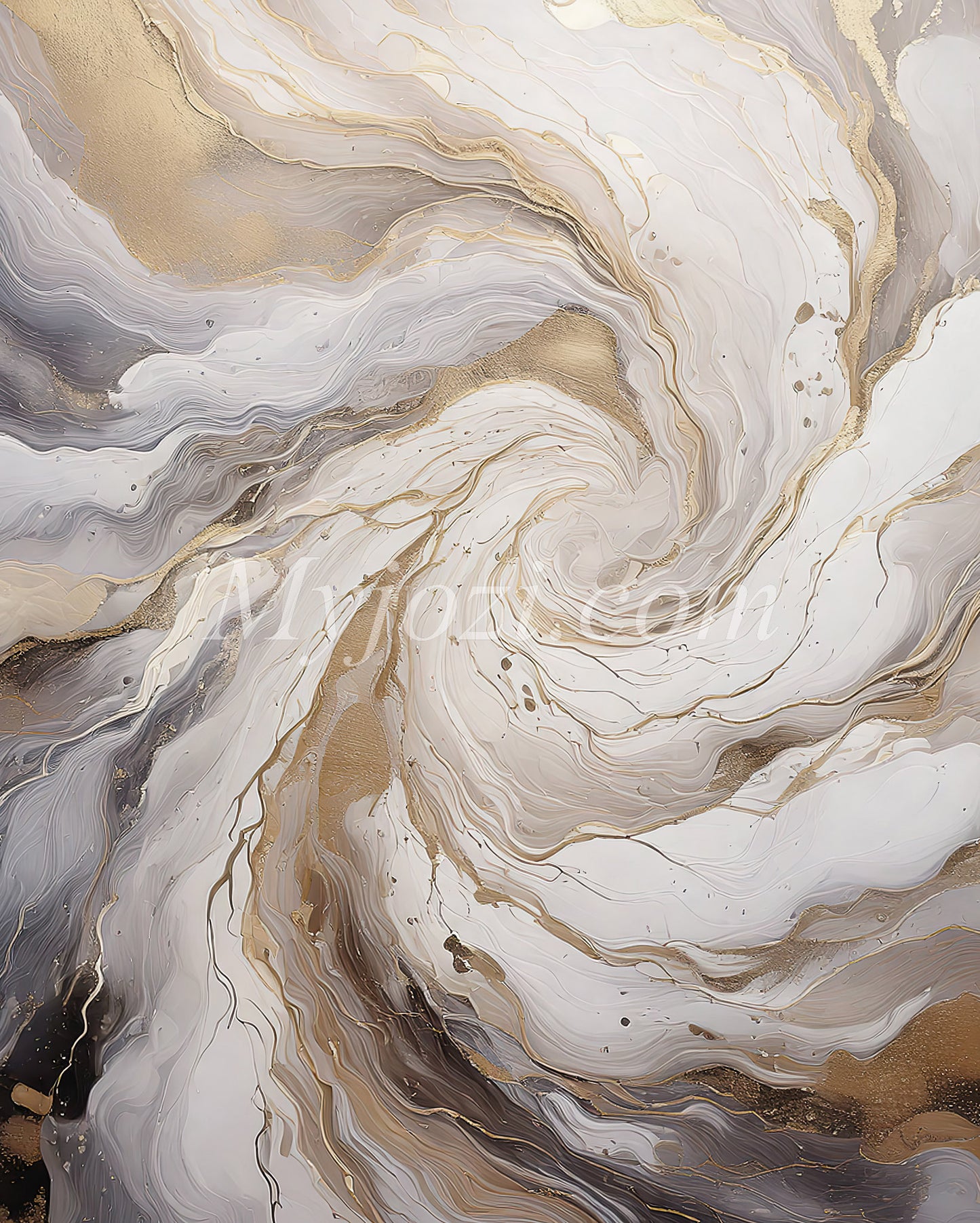 Poster Auroria Circulia - Abstract Work