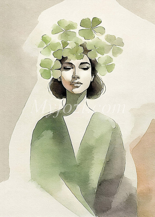 Abstrakt konstposter i mjuka toner, skapar harmoni och lugn i ditt hem.