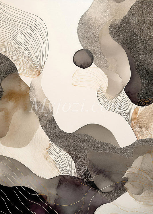 Abstrakt Konstverk - Välbalanserad Poster