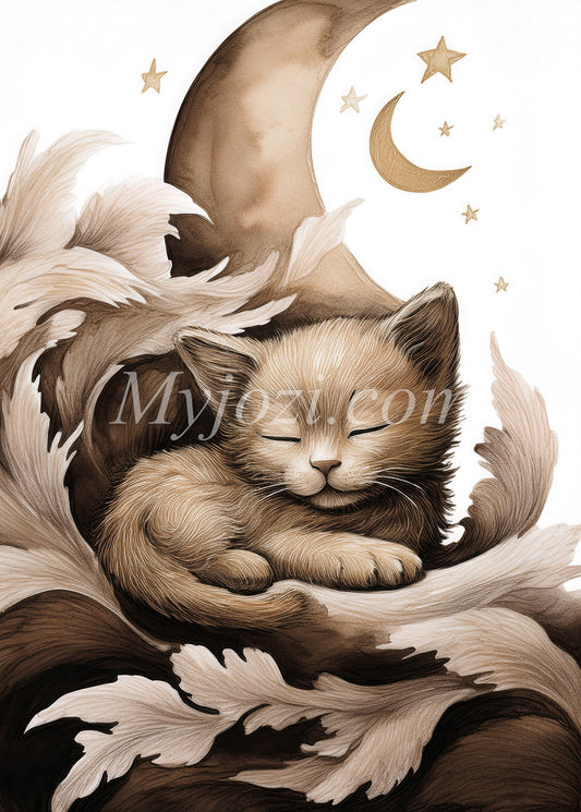 Barnposter - Den Lilla Kattungen