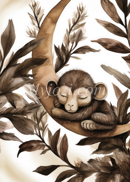 Barnposter - Den Lilla Apan