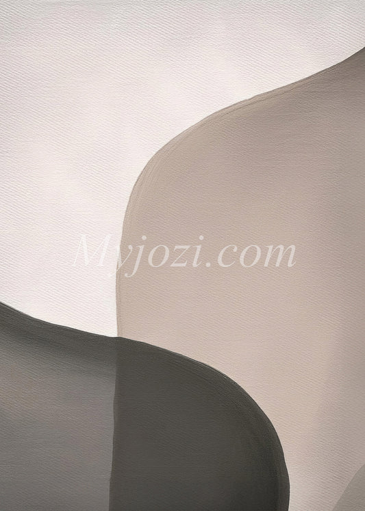 Poster Formia Lovania i dova färger, enkelt elegant konstverk för alla rum.