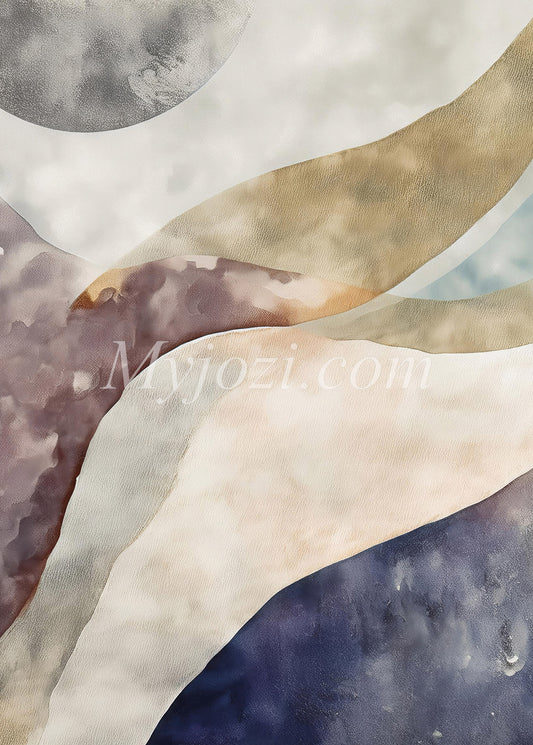 Elegant poster med varma färgtoner för exklusiv inredning