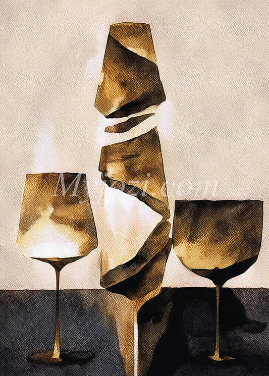 Vitrum Poster Poem: Harmoni med mjuka nyanser i moderna hem. Idealisk present för konstälskare.