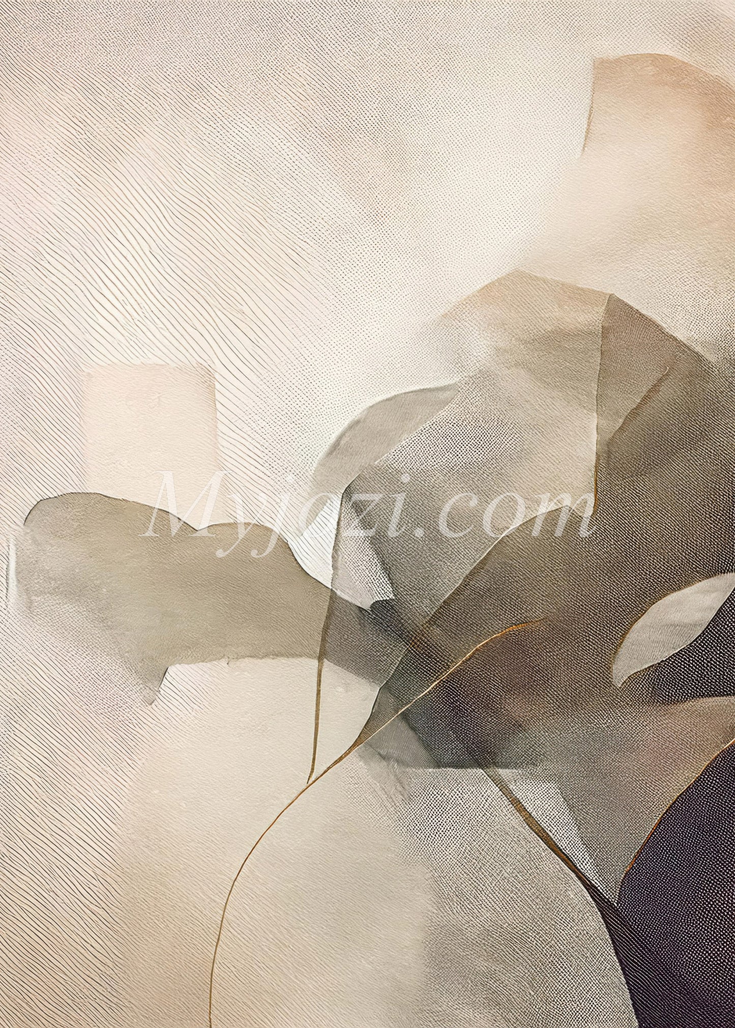 Minimalistisk poster med abstrakt konstmotiv för en stilren inredning