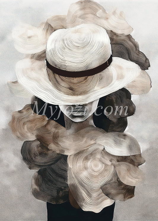 Poster Artilio Milona - Abstrakt konst i varma toner, skapar harmoni och lugn i ditt hem. Skandinavi