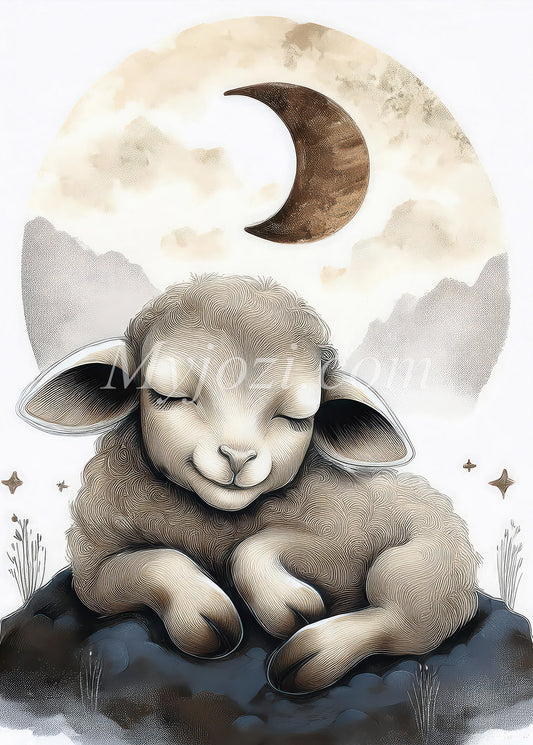 Barnposter - Lammets Dröm