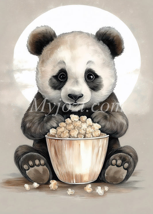 Barnposter Pandan Melwin- för barnkammaren