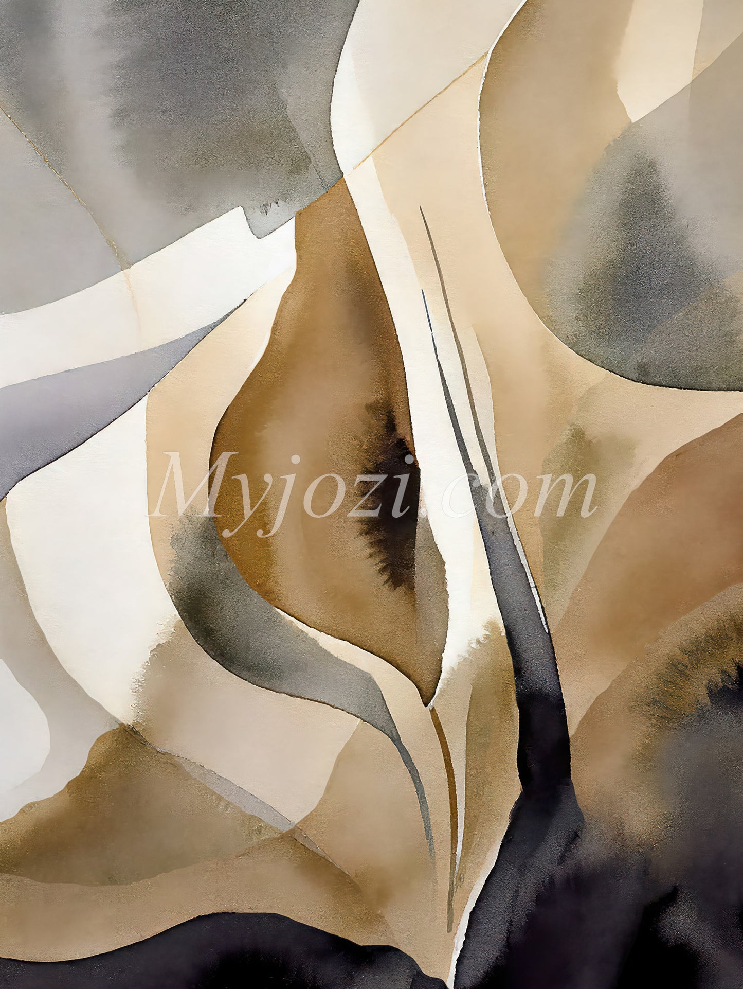 Poster Anatocia Veliona - Abstract poster in warm tones