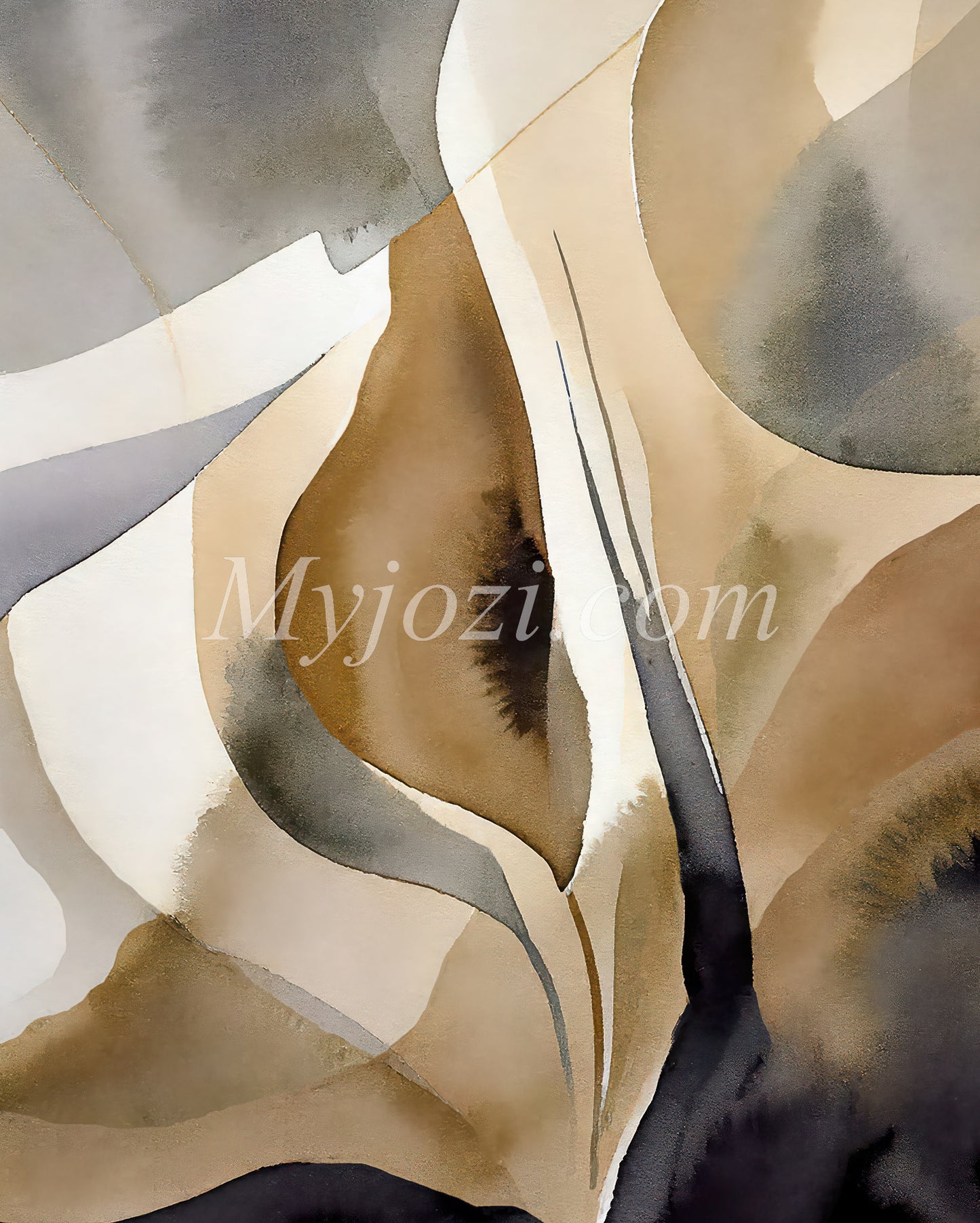Poster Anatocia Veliona - Abstract poster in warm tones