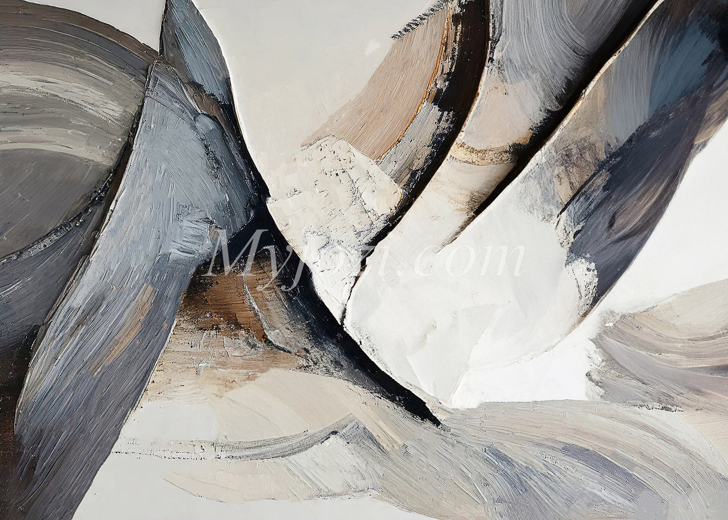 Acita Fonisia – Abstract Canvas in Neutral Tones