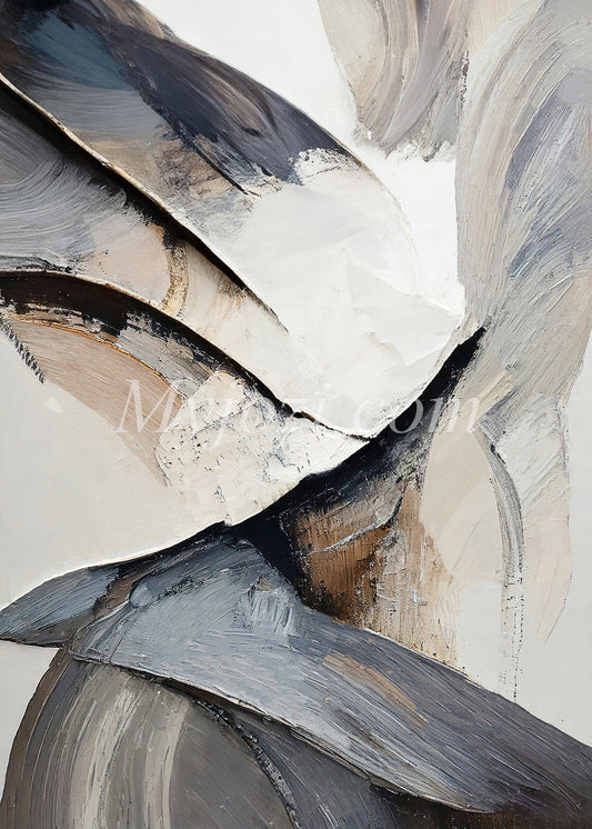 Acita Fonisia – Abstrakt Canvastavla i Neutrala Toner