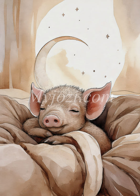 Barnposter Picho - En Sovande Kulting