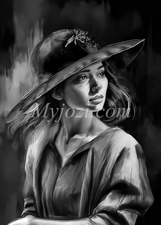 Svartvit Konstposter - Harmonisk Ödmjukhet