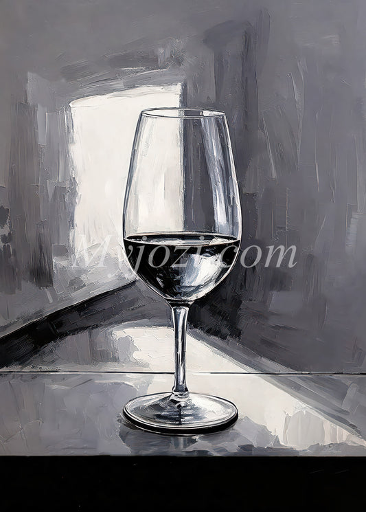 Svartvit Konstposter - Det Tomma Fulla