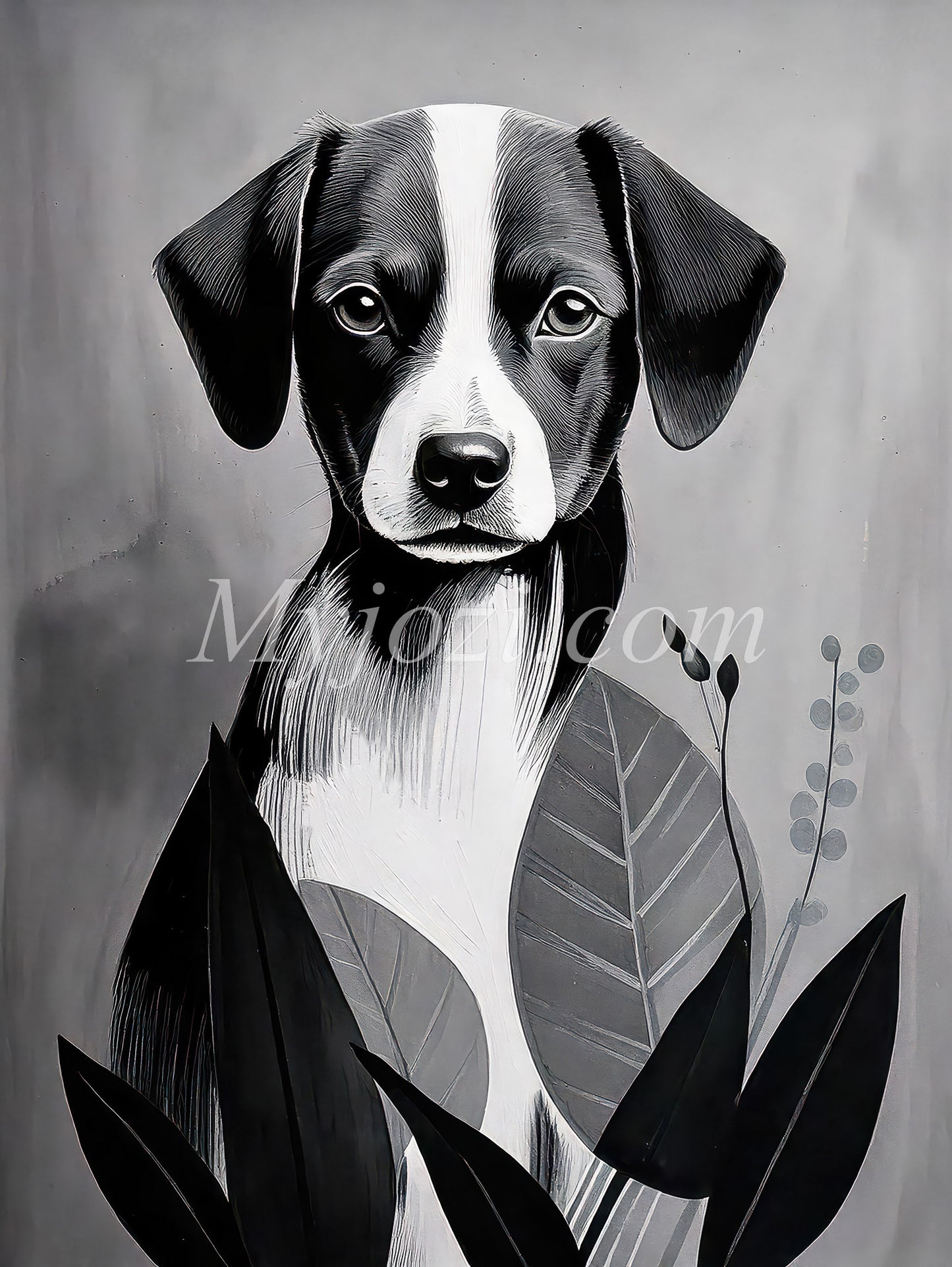 Black and White Art Poster - The Secret of the Sea