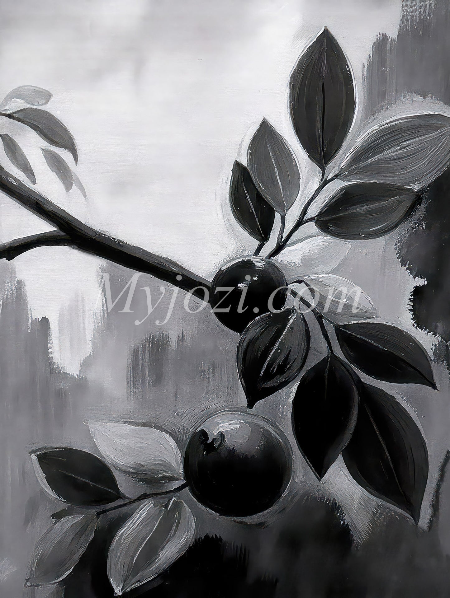 Black and White Art Poster - The Secret of the Sea