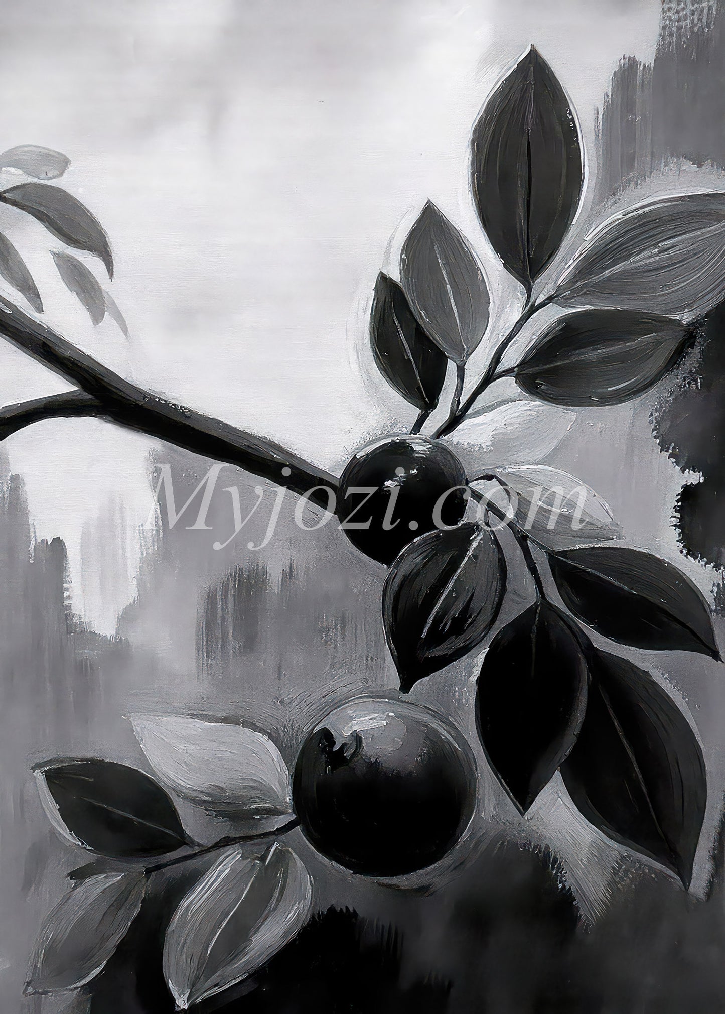 Black and White Art Poster - The Secret of the Sea