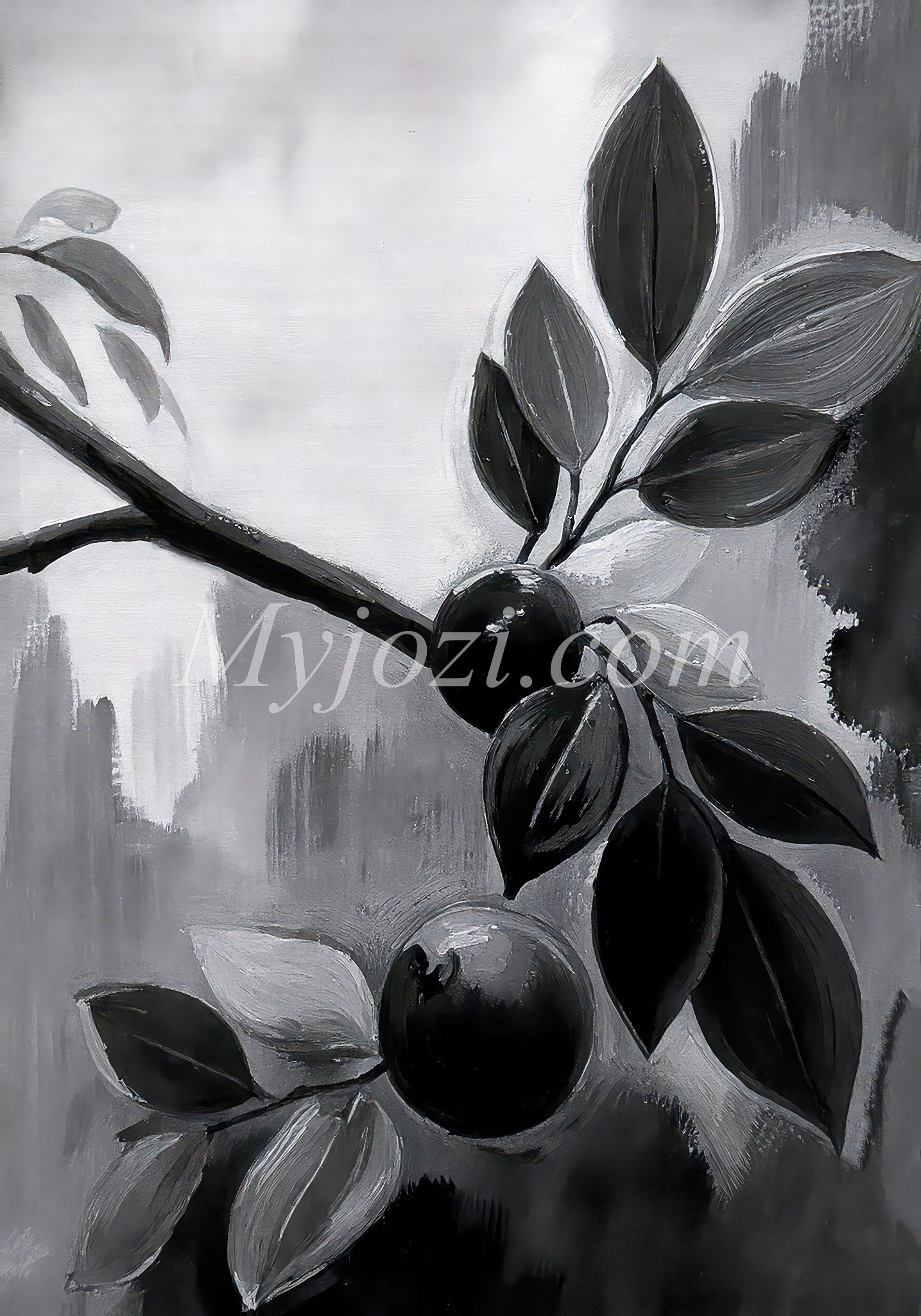 Black and White Art Poster - The Secret of the Sea
