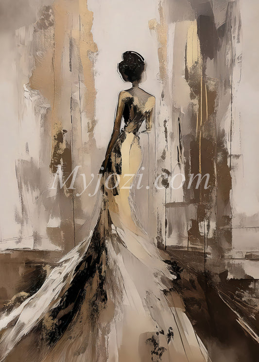 Kvinnans Skepnad - Canvastavla