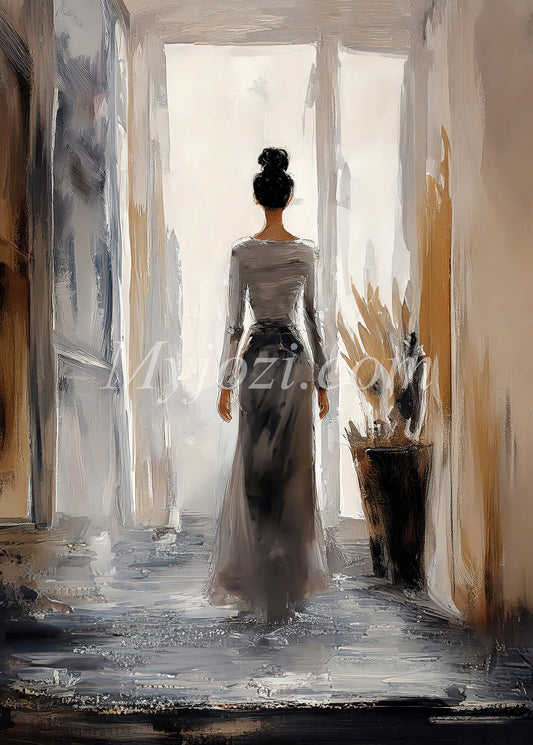 Akrylposter - Kvinnans Farväl -