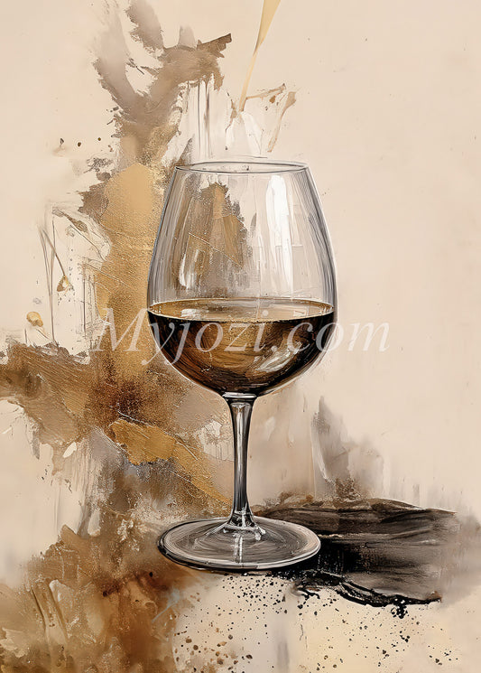 Vinglaset - Canvastavla