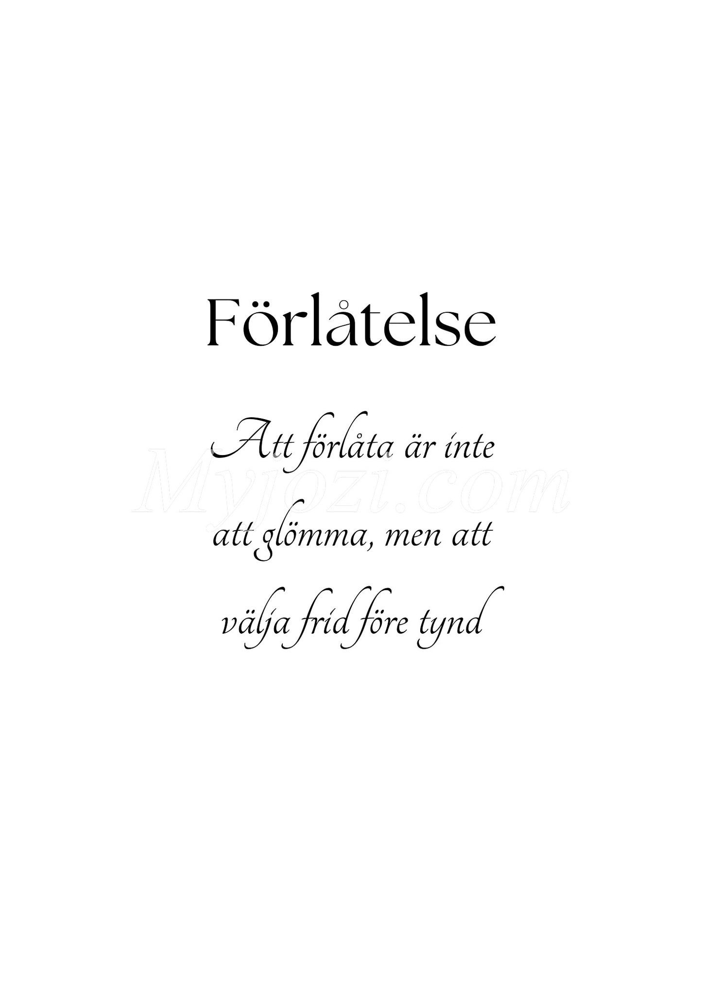 Textposter - Förlåtelse