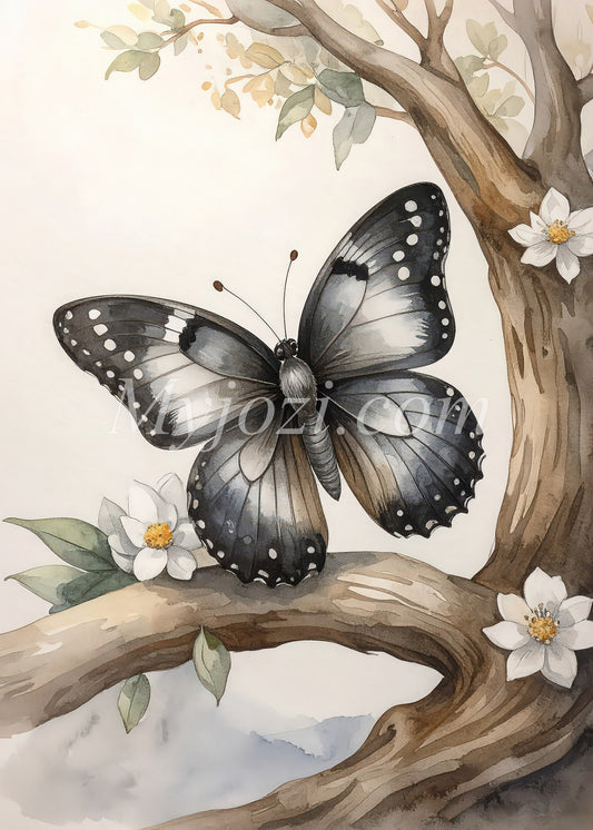 Barntavla Fjäril - För Barnkammaren