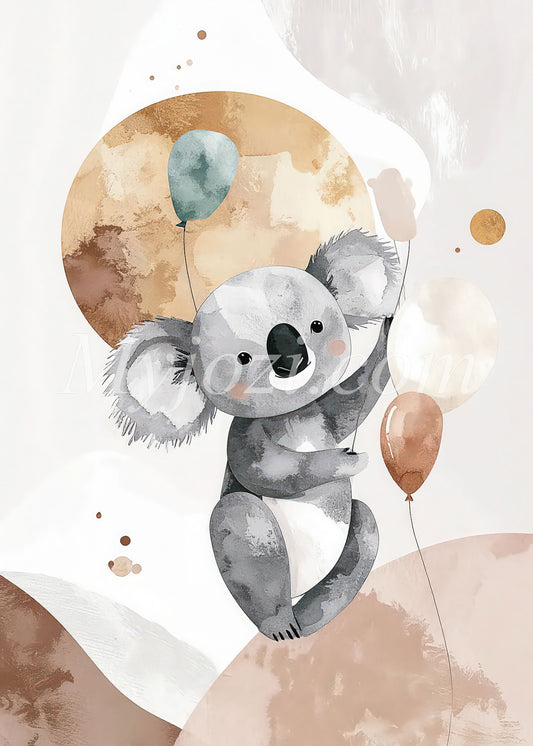 Barntavla Koala - För Barnkammaren