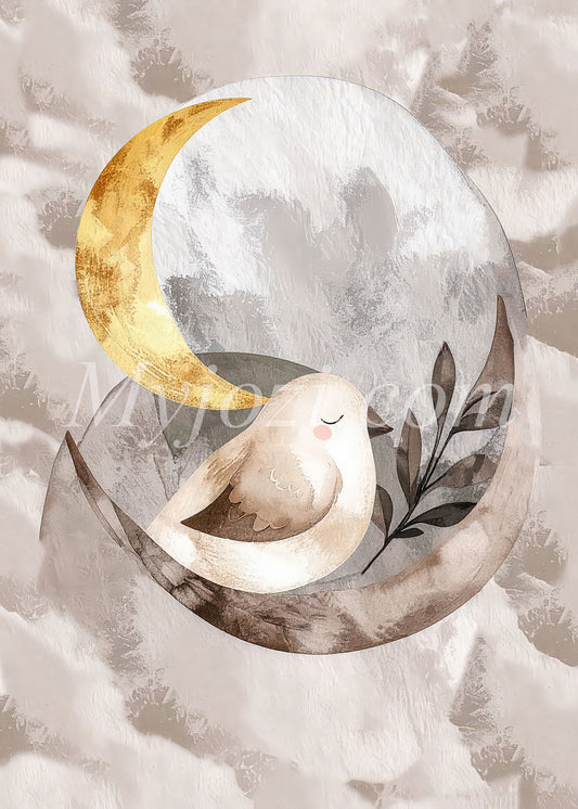 fågel poster, affisch