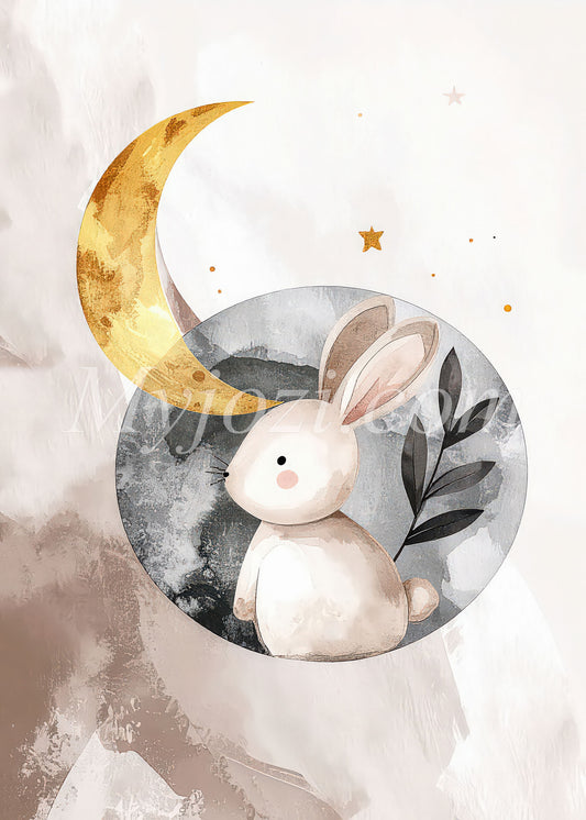 kanintavla för barnrum i skandinavisk design