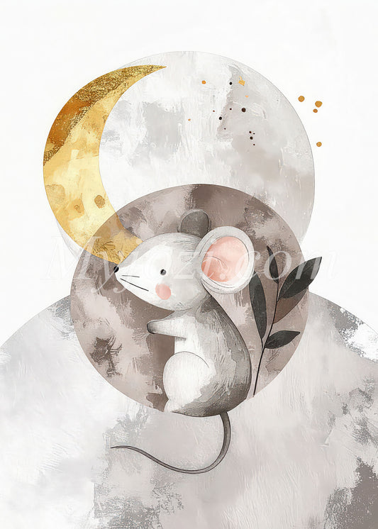 musposter barnrum i skandinavisk design