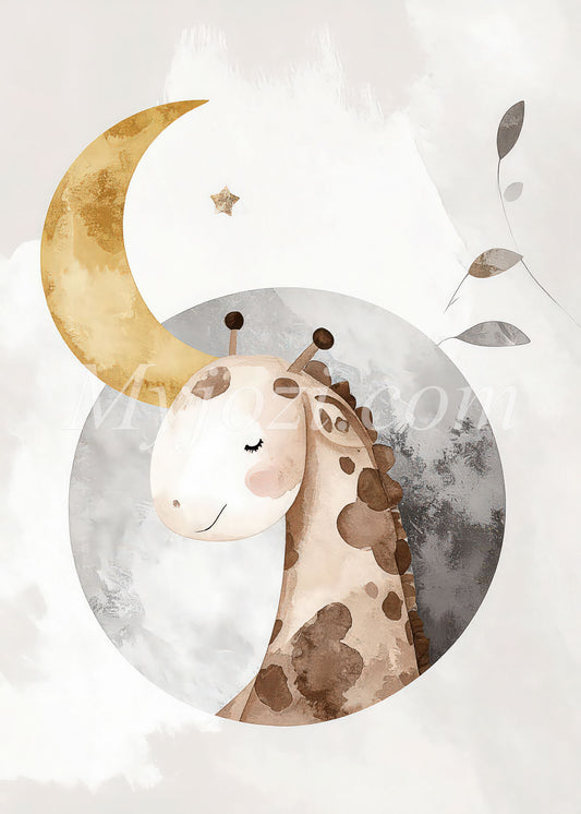 barntavla kandinavisk giraff