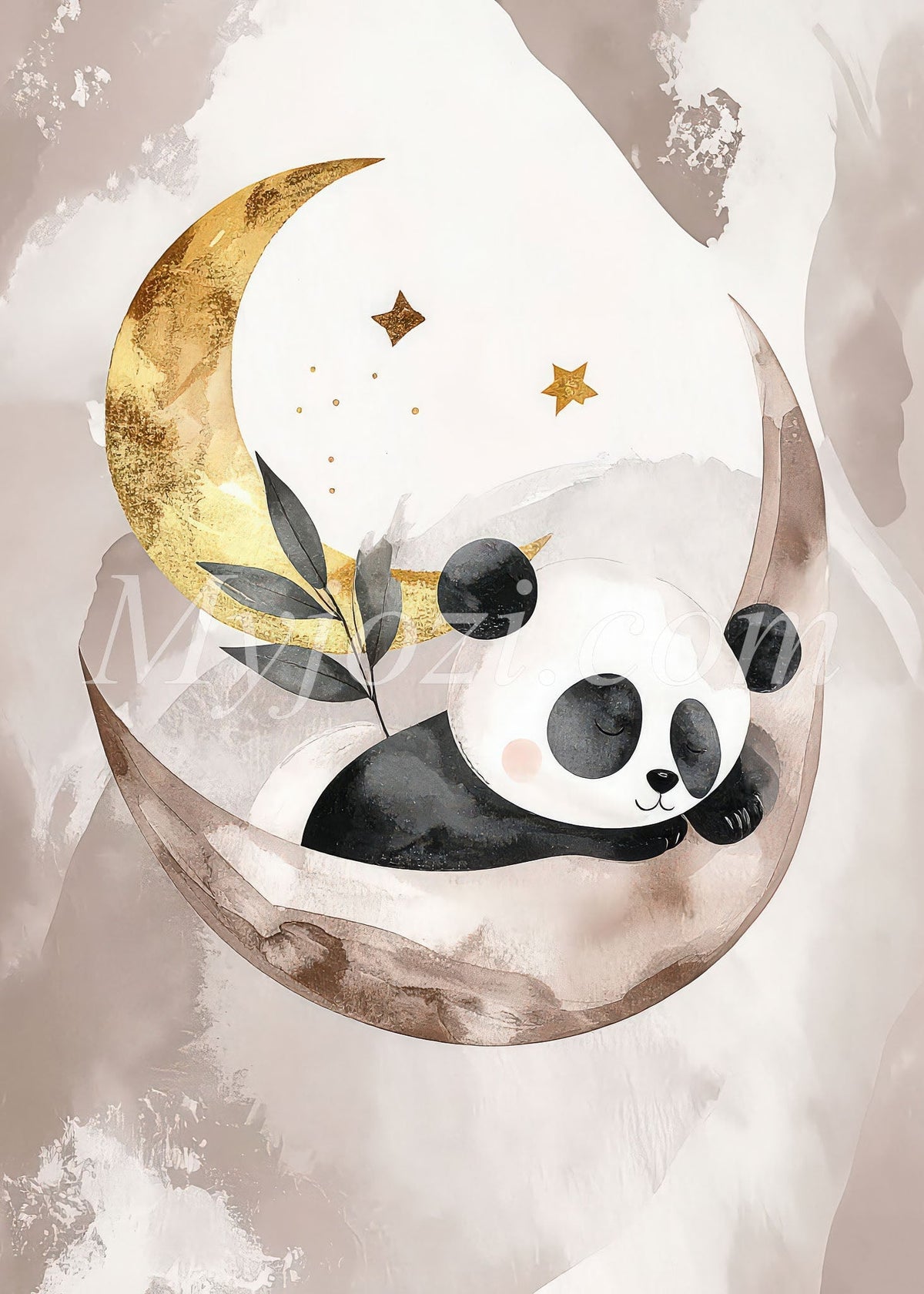 panda barnposter för barnrum 