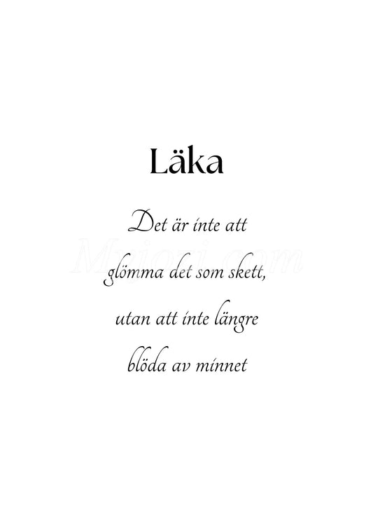 Textposter - Läka