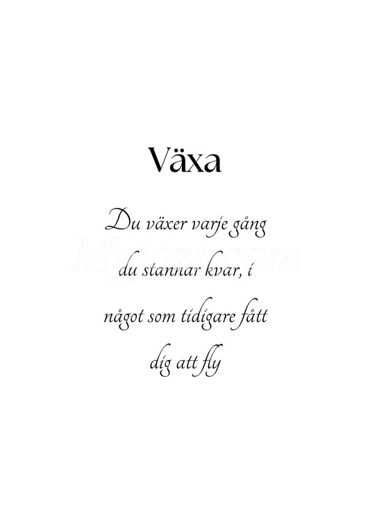 Textposter - Växa